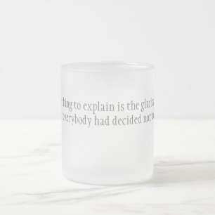 Härteste Sache Mattglastasse