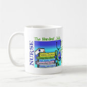 "Härtester Job Sie pflegend wird überhaupt Liebe-" Kaffeetasse (Links)