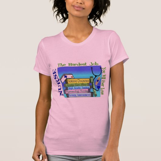 "Härtester Job Sie pflegend wird überhaupt Liebe-" T-Shirt (Vorderseite)