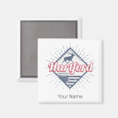 Hartford City Connecticut Vereinigte Staaten Magnet (Vorderseite/Rückseite)