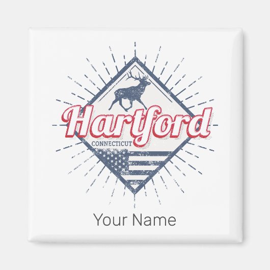 Hartford City Connecticut Vereinigte Staaten Magnet (Vorne)
