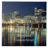 Hartford, Connecticut als Stadtbild Fliese (Vorderseite)