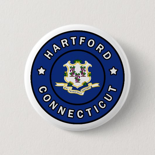 Hartford Connecticut Button (Vorderseite)
