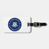 Hartford Connecticut Gepäckanhänger (Vorderseite horizontal)