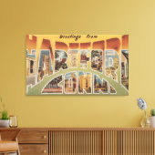 Hartford, Connecticut - Großbuchstaben - Szenen 2 Leinwanddruck (Insitu (Wohnzimmer))