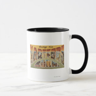 Hartford, Connecticut - Großbuchstaben - Szenen 3 Tasse