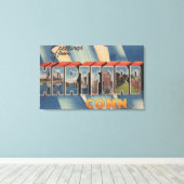 Hartford, Connecticut - Großbuchstaben - Szenen 4 Leinwanddruck (Insitu (Holzboden))