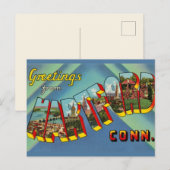Hartford Connecticut Grußkarte Postkarte (Vorne/Hinten)
