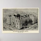 Hartford Connecticut Illustration Poster (Vorne)