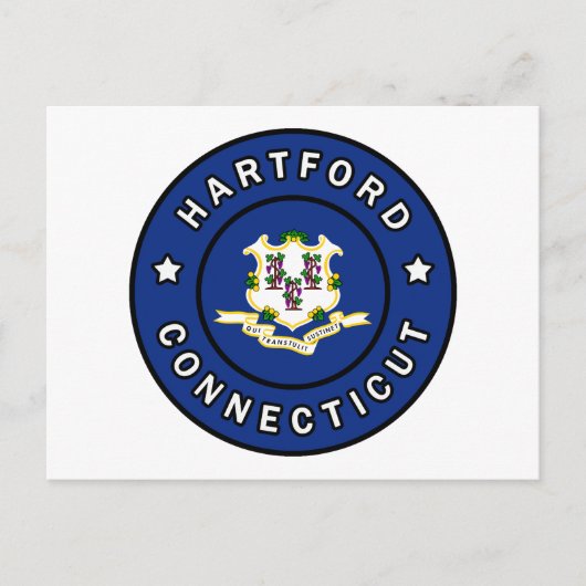 Hartford Connecticut Postkarte (Vorderseite)