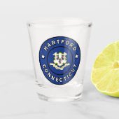 Hartford Connecticut Schnapsglas (Vorderseite)