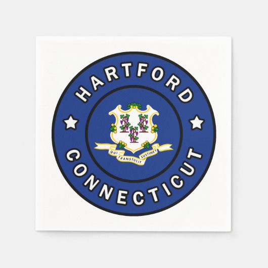 Hartford Connecticut Serviette (Vorderseite)