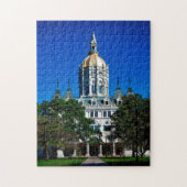 Hartford Connecticut Staat Hauptstadt. Jigsaw Puzz Puzzle (Vertikal)