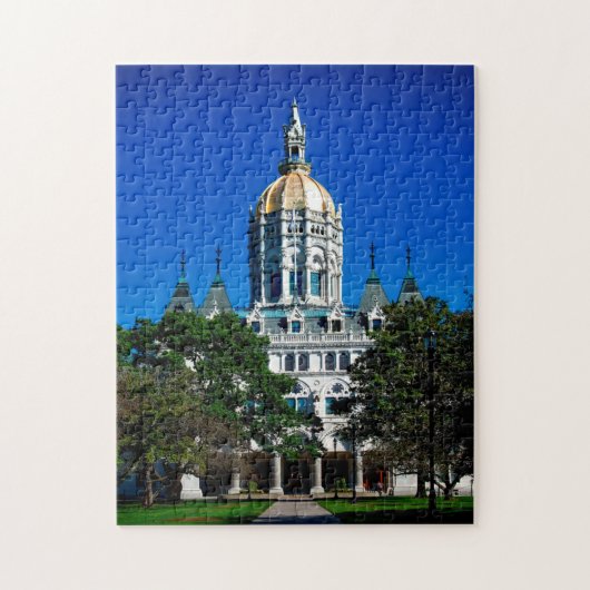 Hartford Connecticut Staat Hauptstadt. Jigsaw Puzz Puzzle (Vertikal)
