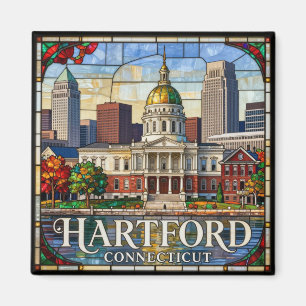 Hartford Connecticut Stadtbild 🍂 Magnet