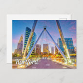 Hartford, Connecticut, USA Feiertagspostkarte (Vorne/Hinten)