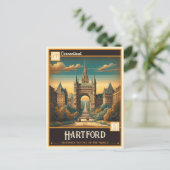 Hartford, Connecticut | VINTAG Postkarte (Stehend Vorderseite)
