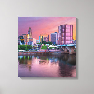 Hartford Connecticut Wrapped Canvas 16,80 X 17,50" Leinwanddruck