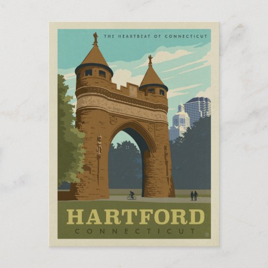 Hartford, CT Postkarte (Vorderseite)