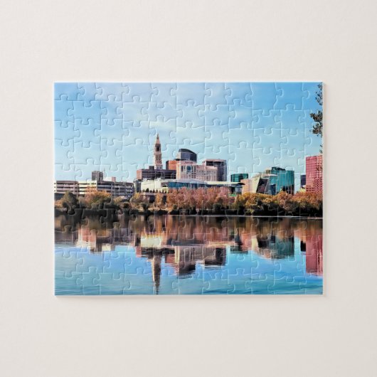 Hartford CT Skyline Puzzle (Horizontal)