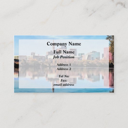 Hartford CT Skyline Visitenkarte (Vorderseite)