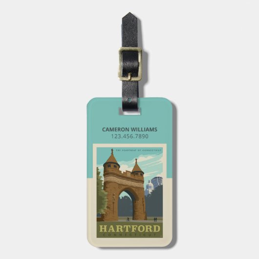 Hartford Gepäckanhänger (Vorderseite vertikal)