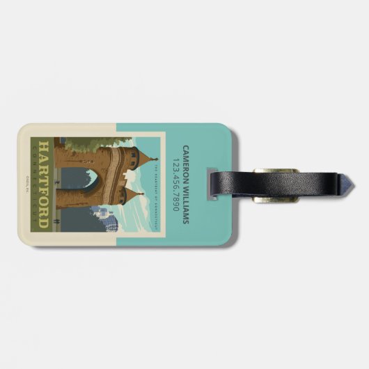 Hartford Gepäckanhänger (Rückseite horizontal)