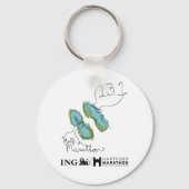 Hartford Half-Marathon: Schuhe Schlüsselanhänger (Vorderseite)