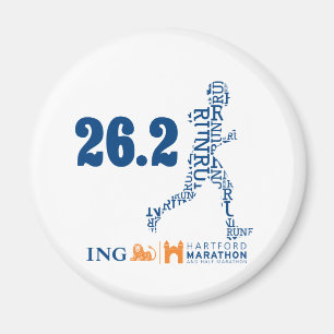 Hartford-Marathon: 26,2 Magnet