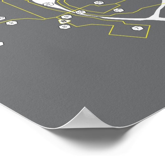 Hartford Marathon Map Poster (Ecke)