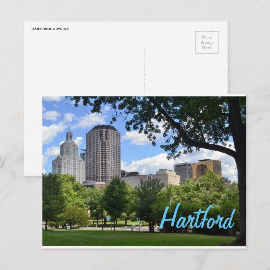 Hartford Postcard Postkarte (Vorne/Hinten)