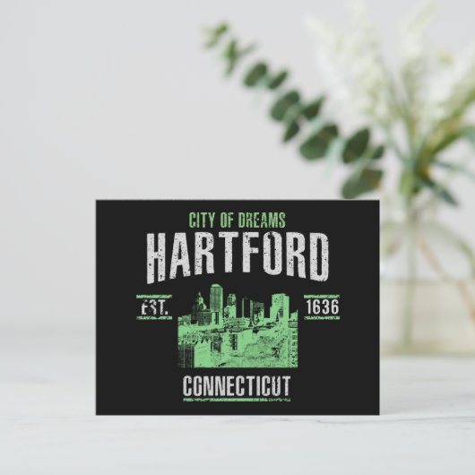 Hartford Postkarte (Stehend Vorderseite)