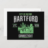 Hartford Postkarte (Vorne/Hinten)