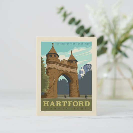 Hartford Postkarte (Stehend Vorderseite)