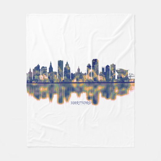 Hartford Skyline Fleecedecke (Vorderseite)