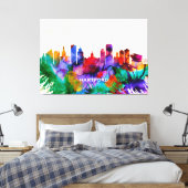 Hartford Skyline Leinwanddruck (Insitu (Schlafzimmer))