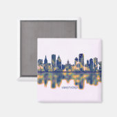 Hartford Skyline Magnet (Vorderseite/Rückseite)