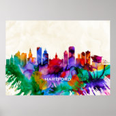 Hartford Skyline Poster (Vorne)