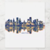Hartford Skyline Weinetikett (Einzelnes Label)