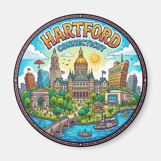 Hartford USA Magnet (Vorne)
