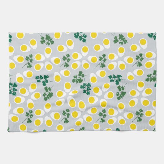 Hartgekochte Eier Geschirrtuch (Horizontal)