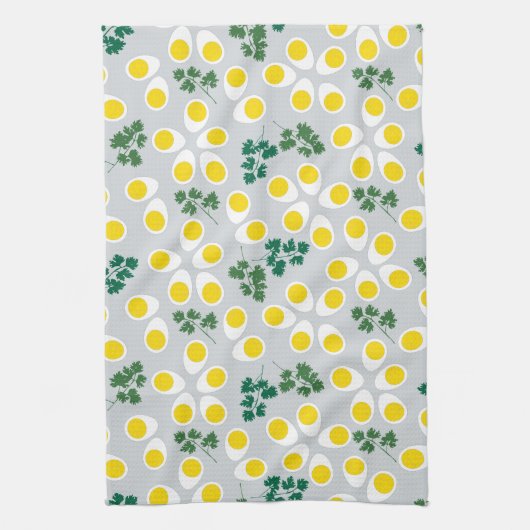 Hartgekochte Eier Geschirrtuch (Vertikal)