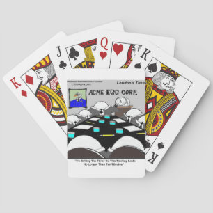 Hartgekochte Firmenbesprechung Lustig Spielkarten