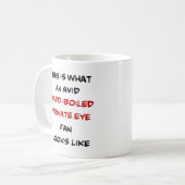 hartgekochter Privataugenfan, leidenschaftlich Kaffeetasse (Vorderseite Links)