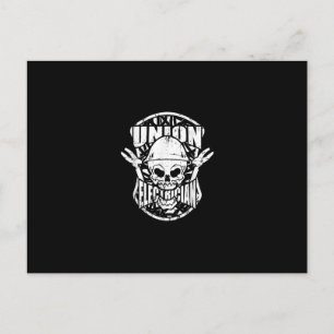 Hartgesottenes Gewerkschaftselektriker-Totenkopf-G Postkarte