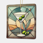 Hartglas 2 Mezquita Martini Keramikornament (Links)
