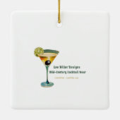 Hartglas 2 Mezquita Martini Keramikornament (Rückseite)