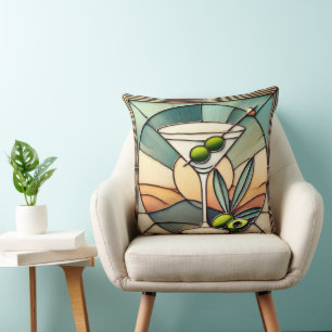 Hartglas 2 Mezquita Martini Kissen
