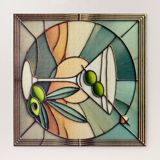 Hartglas 2 Mezquita Martini Puzzle (Horizontal)