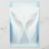 Hartglas Angel Monogram Stationierung Briefpapier (Rückseite)